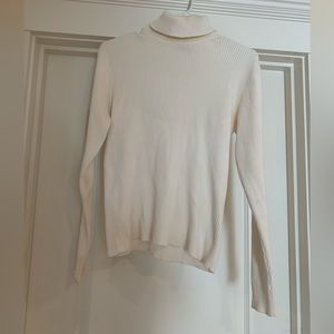 Cream Turtleneck Sweater DISCOUNT for the stain